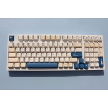 Soy Milk 104+33 Cherry MX PBT Dye-subbed Keycaps Set for Mechanical Keyboard GK61 64 68 87 96 980 104 108